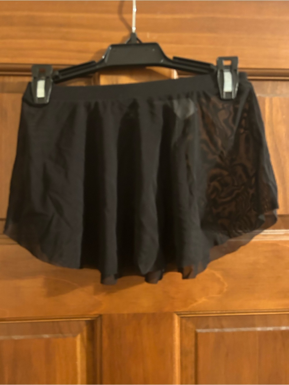Bloch Black Mesh Dance Skirt with Elastic Waistband